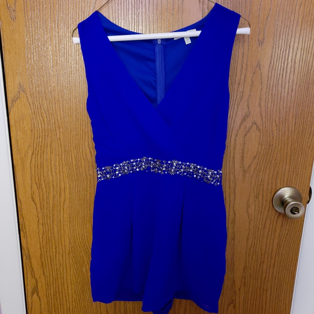 Blue Formal Romper